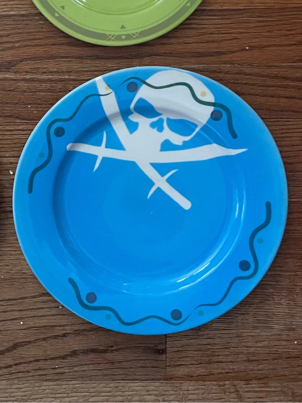 NWOT set of 4 PIRATE PLATES handcrafted